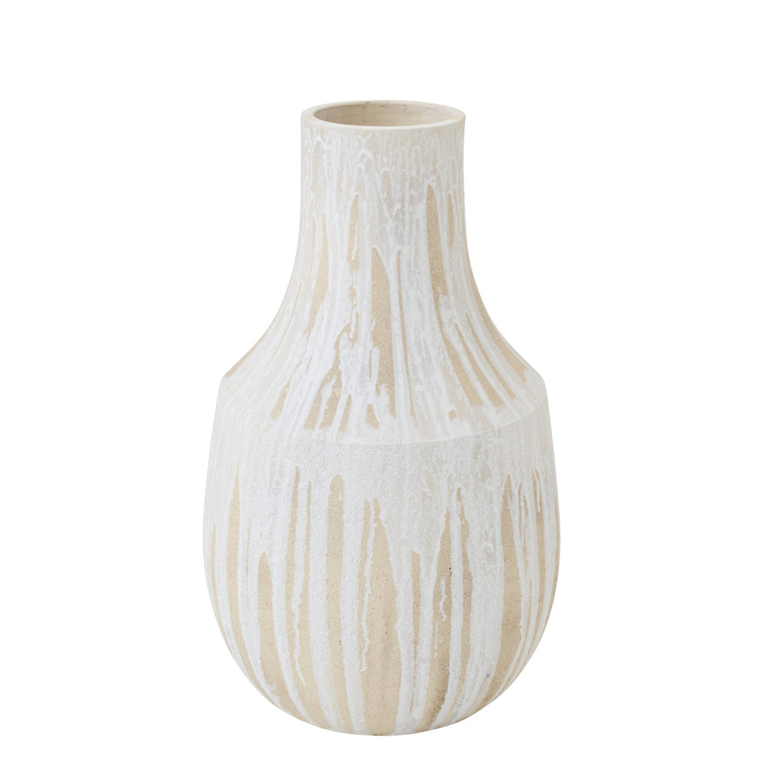 Vaso da terra in ceramica bianco/beige chiaro Small J-Line