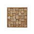 Wanddecoratie Mangga Mangohout Naturel van Pomax, productfoto in naturel met de volledige vorm in beeld