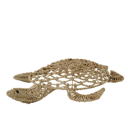 Oggetto da parete Tartaruga e alghe marine naturale grande J-line