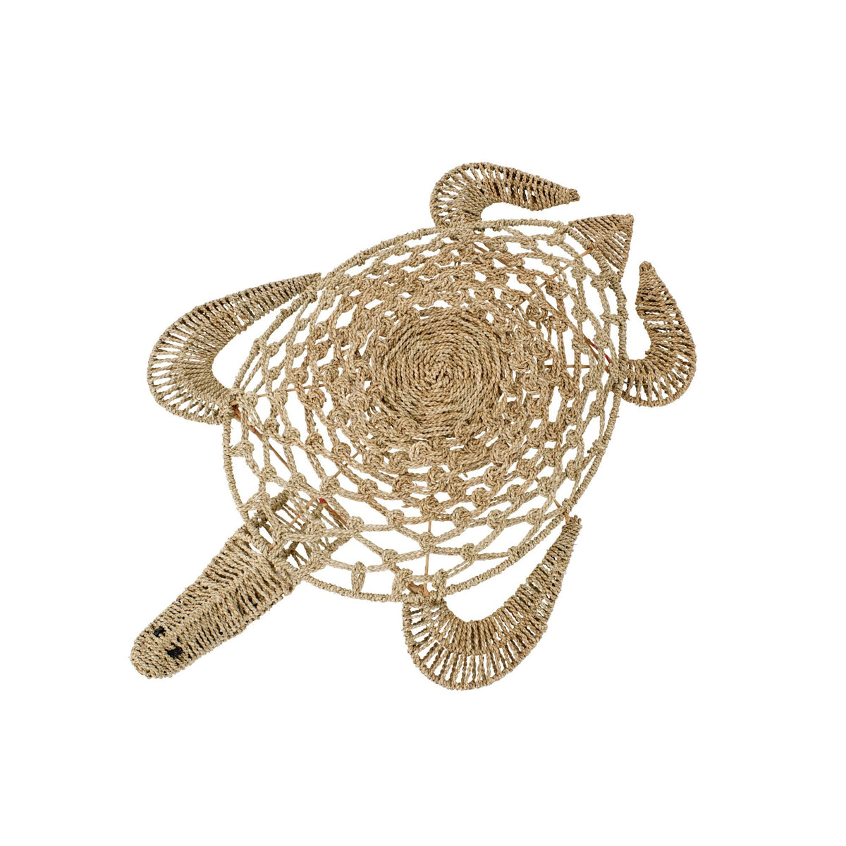 Oggetto da parete Tartaruga e alghe marine naturale grande J-line