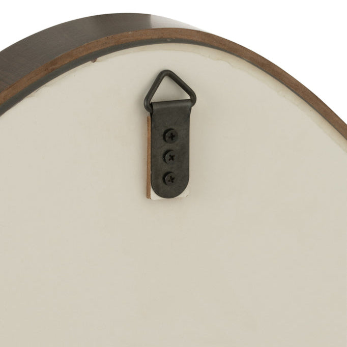 Wandspiegel Abstract Spiegel/Mdf Donkerbruin Small - Spiegel - J-Line - livinglovely.nl