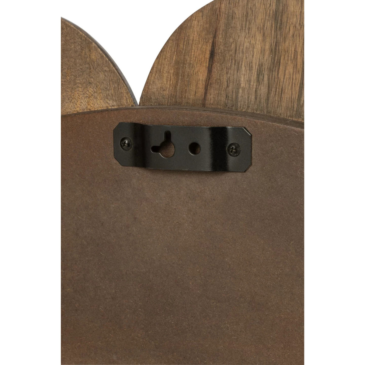 Specchio da parete Fiori Legno di mango Marrone scuro J-Line