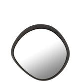 Wandspiegel Rond Metaal/Glas Zwart Small - Spiegel - J-Line - livinglovely.nl