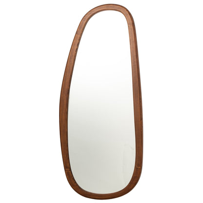 Specchio da parete in noce marrone scuro 80x180 cm J-Line