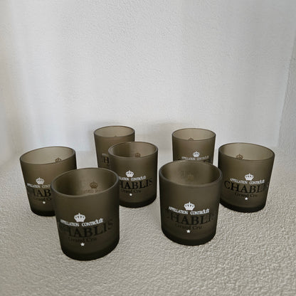 Windlicht Wijn Chablis Taupe Small 8 cm - Windlicht - Mars &amp; More - livinglovely.nl