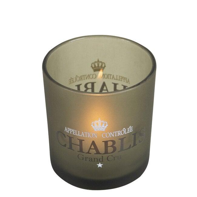 Windlicht Wijn Chablis Taupe Small 8 cm - Windlicht - Mars &amp; More - livinglovely.nl