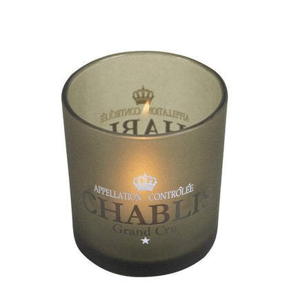 Windlicht Wijn Chablis Taupe Small 8 cm - Windlicht - Mars &amp; More - livinglovely.nl