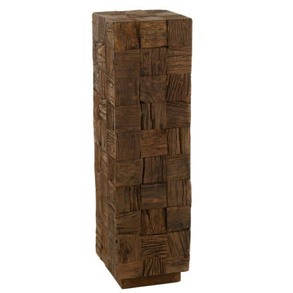 Colonna in legno riciclato naturale Large J-Line