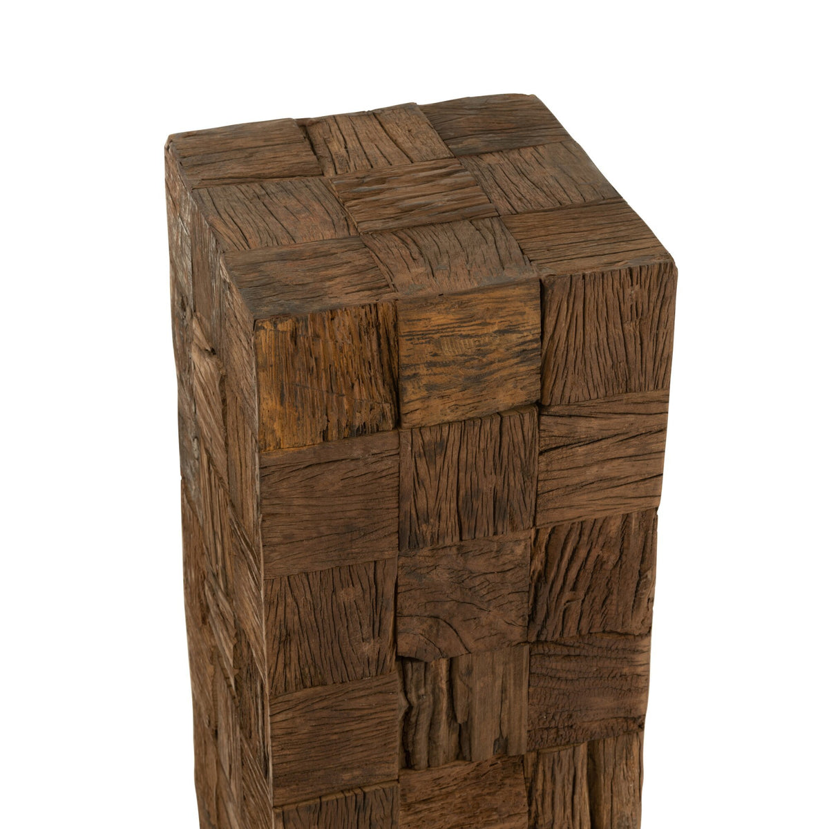 Colonna in legno riciclato naturale Large J-Line