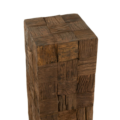 Colonna in legno riciclato naturale Large J-Line