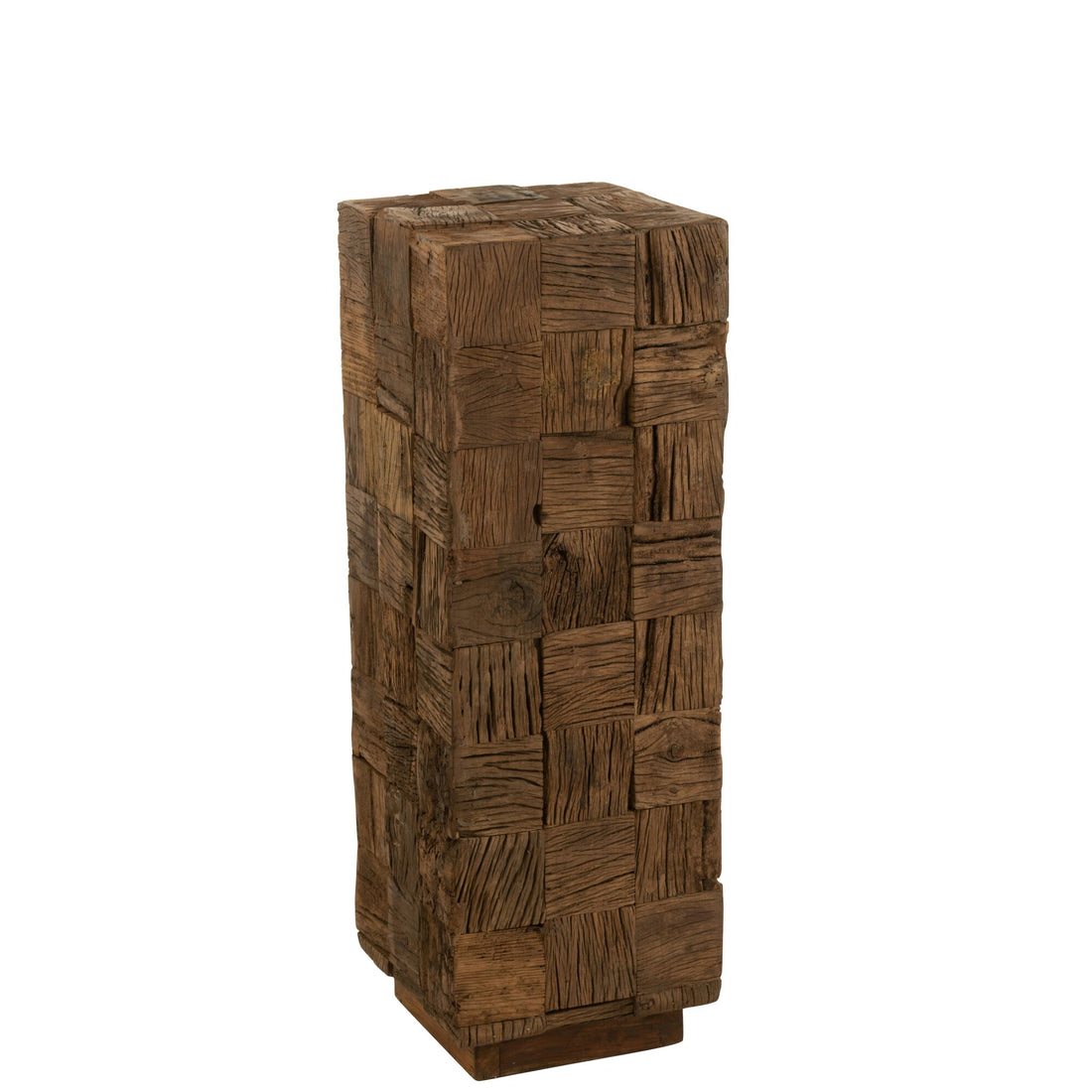 Colonna in legno riciclato naturale medio J-Line