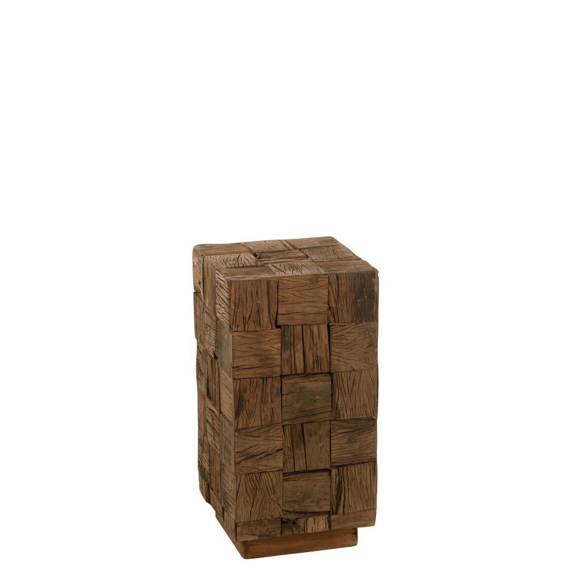 Colonna in legno riciclato naturale piccola J-Line