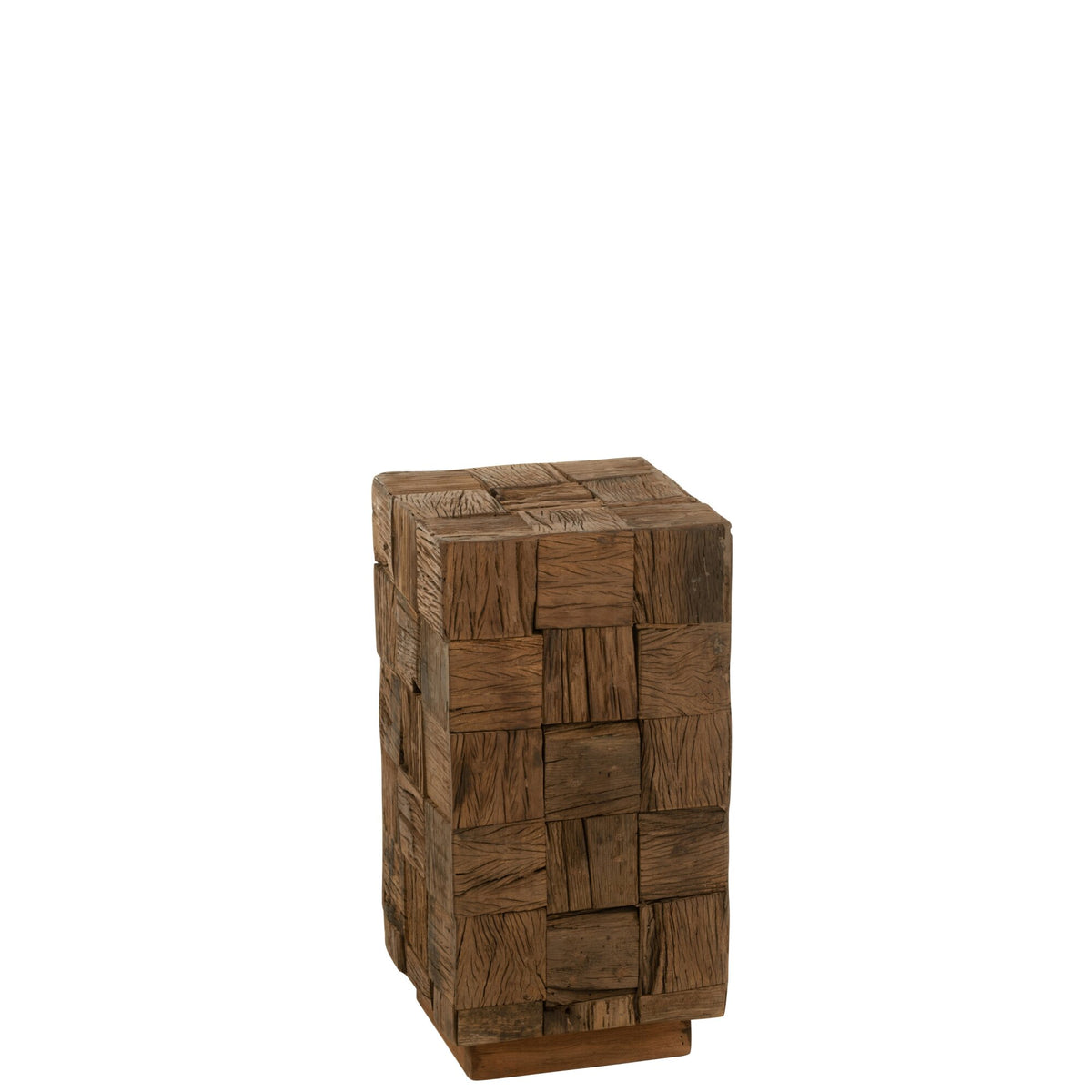Colonna in legno riciclato naturale piccola J-Line