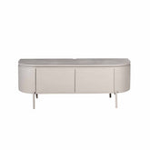 Zwevend TV-meubel Excellent Taupe 120cm van Starfurn recht van voren op pootjes, tweede productfoto