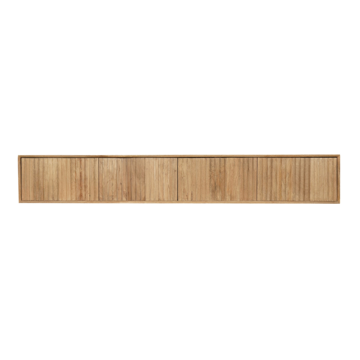 Zwevend tv meubel Madison van Starfurn in naturel mangohout, 240 cm breed