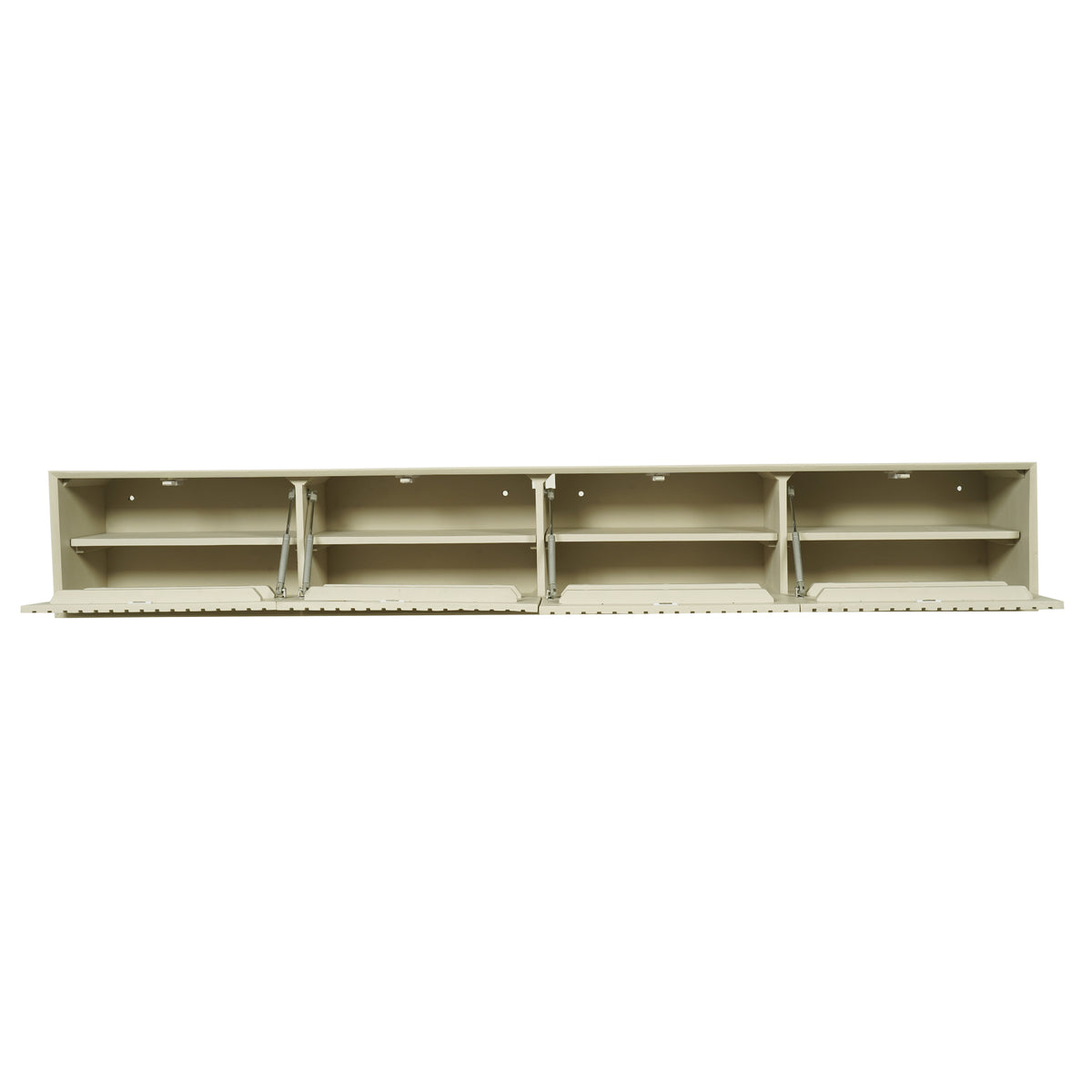 Zwevend tv meubel Madison Zand van Starfurn van opzij met een diepte van 35 cm